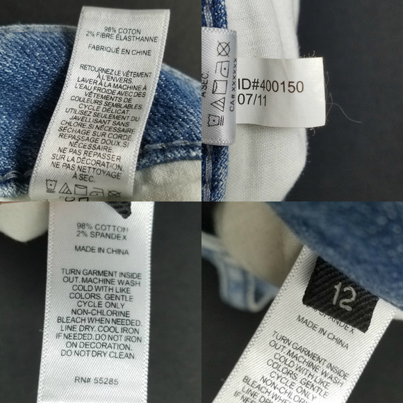 Short Express Jeans Boyfriend Blue Size 12 - Picture 8 of 8